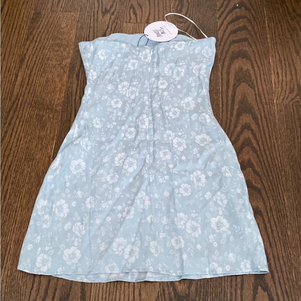 Ramie Mini Blue Dress from Princess Polly
